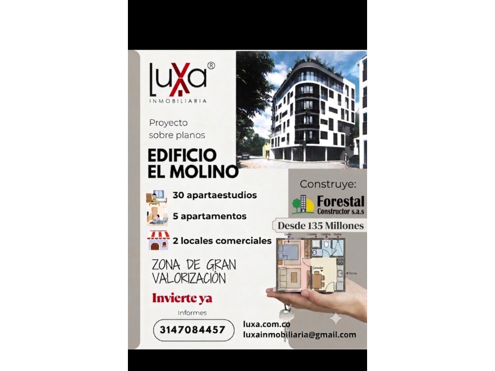 LUXA VENDE APARTAESTUDIO NUEVO CENTRO HISTORICO SOBRE PLANOS — foto 2