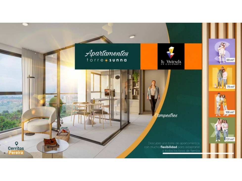 VENTA APARTAMENTOS CAMPESTRES, CERRITOS, PEREIRA, VIVIENDA EN COLOMBIA