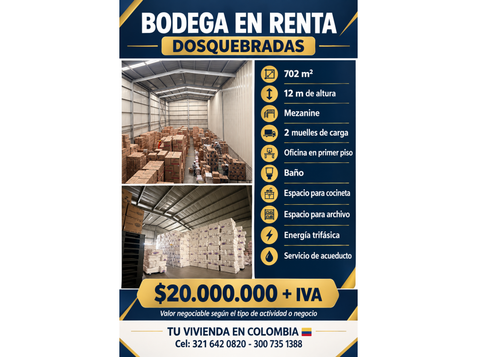 RENTA DE AMPLIA BODEGA DOSQUEBRADAS, VÍA SANTA ROSA — foto 4