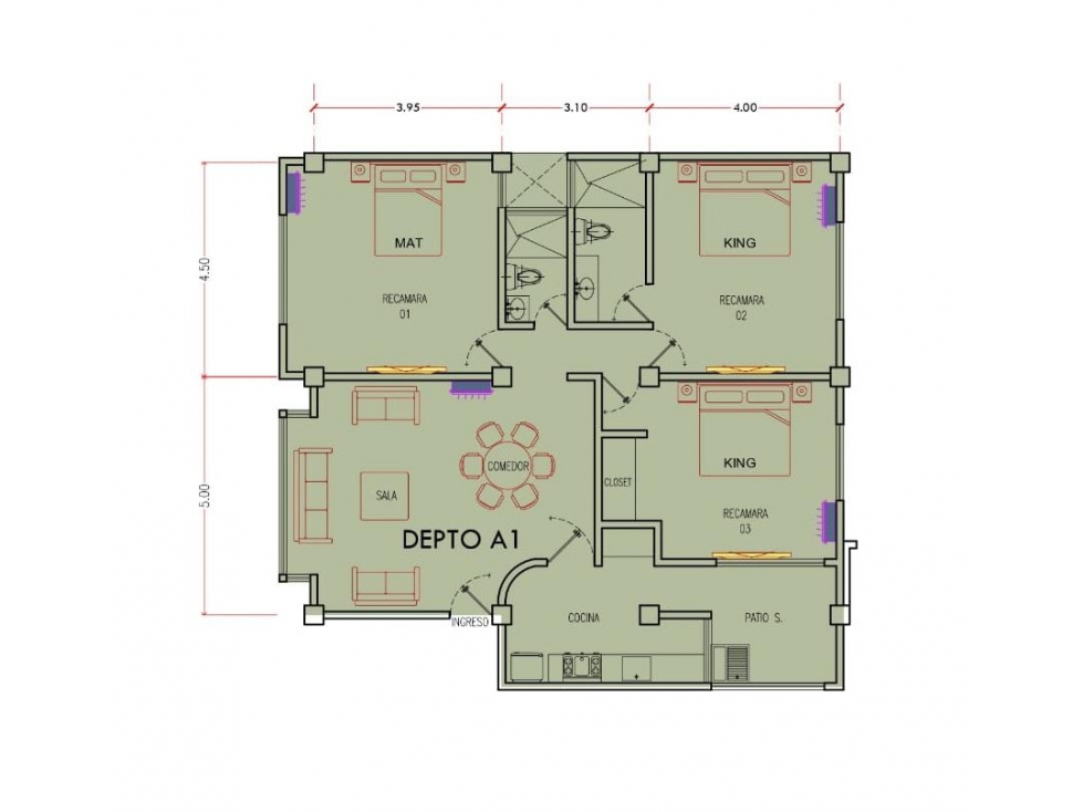 4 DEPARTAMENTOS EN VENTA CONDOMINIO PORTOZUL, SAHUAYO MICHOACAN — foto 2