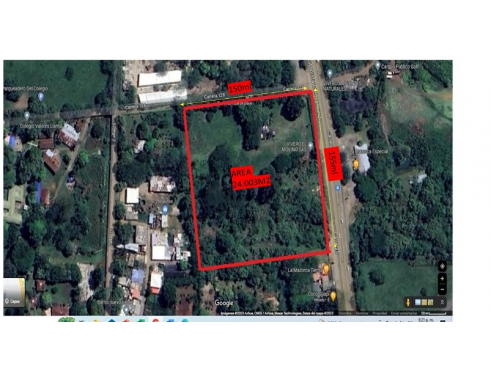 LOTE SOBRE LA CARRERA 128 AUTOPISTA CALI JAMUNDI