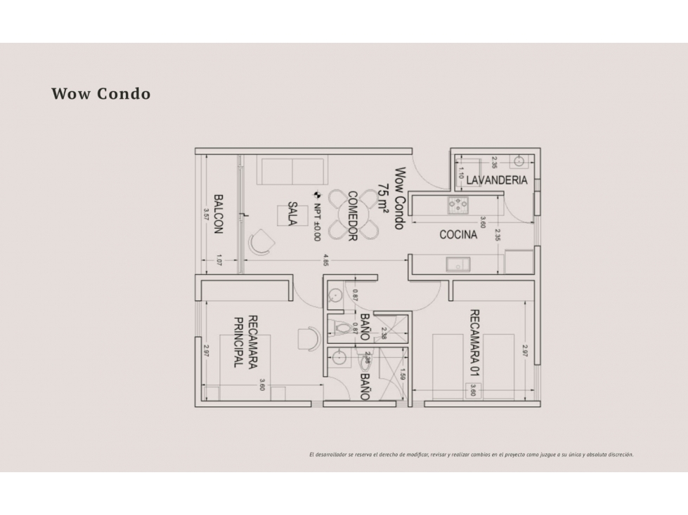 SE VENDE DEPARTAMENTOS XIMENA WOW CONDOS CANCUN MEXICO VE02-129MEX-CO - 5