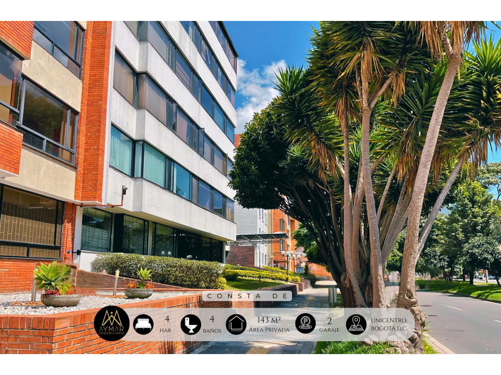 APARTAMENTO PARA VENTA SANTA BÁRBARA SECTOR UNICENTRO