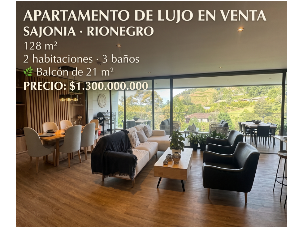 Venta Apartamento en Sajonia, Rionegro | $1.300.000.000