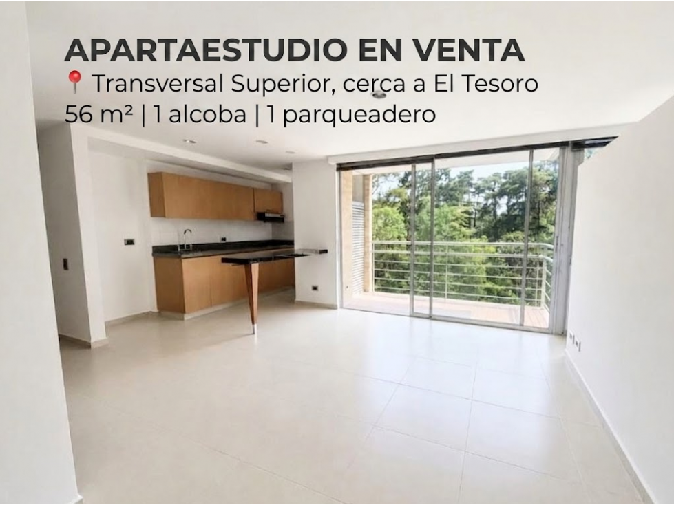 Apartaestudio en venta Medellín | Transversal Superior - El Tesoro