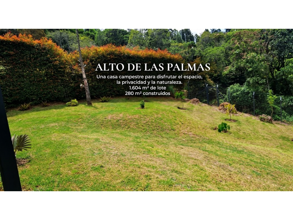Casa de una planta en venta | Alto de Las Palmas, Envigado