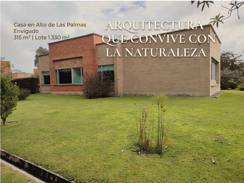 Casa Venta en Alto de Las Palmas, Envigado 1 Nivel Lote de 1.330 m²