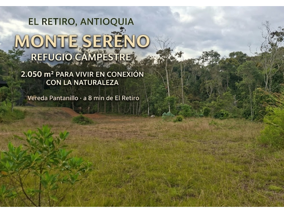 Lote en venta MONTESERENO Pantanillo El Retiro, Antioquia 2.050 m² - 1