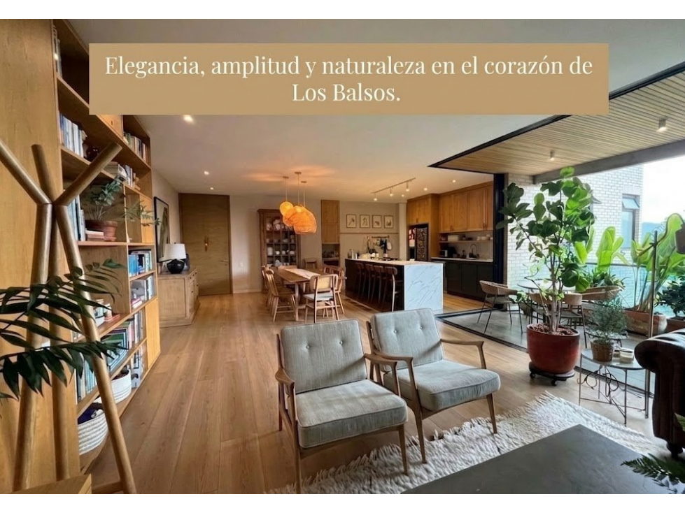 VENTA APARTAMENTO EL POBLADO LOS BALSOS 181 m² REMODELADO