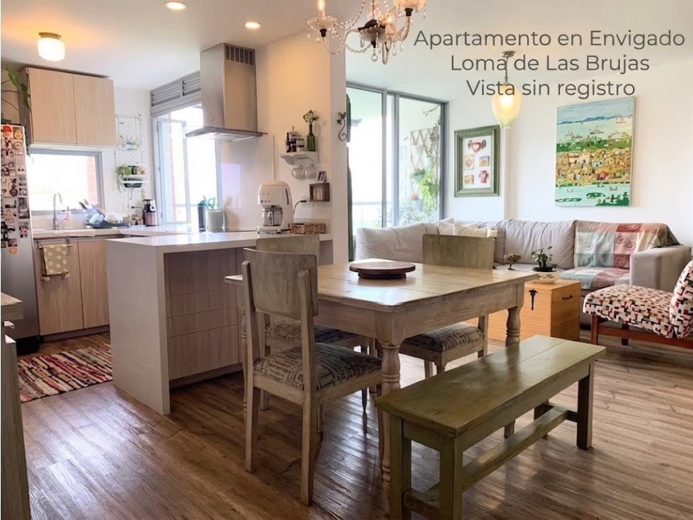 Venta Envigado, Loma de Las Brujas Apartamento con vista sin registro