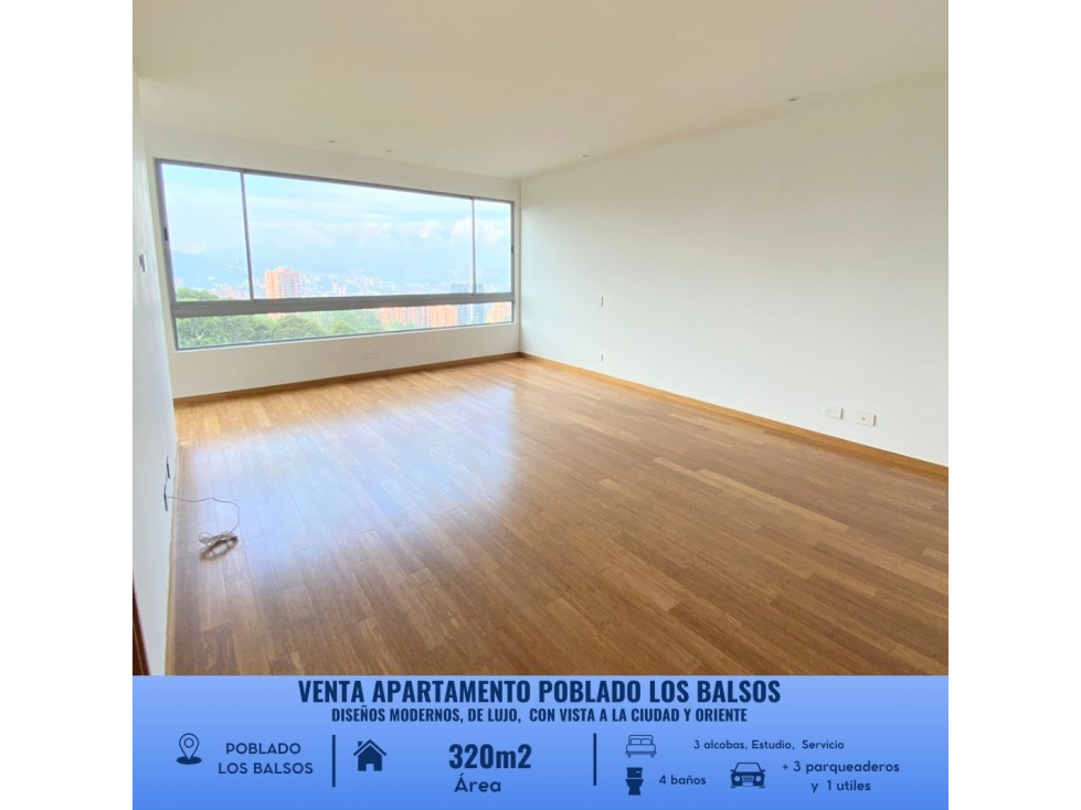 VENTA APARTAMENTO DE LUJO EXCLUSIVO EL POBLADO, LOS BALSOS. — foto 2