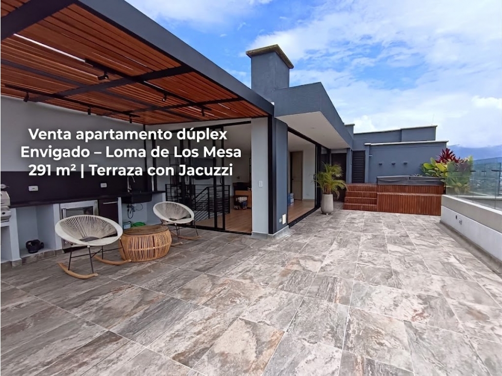 Venta penthouse lujo Envigado terraza / jacuzzi/ balcón