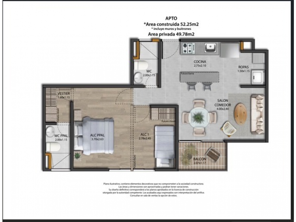 Apartamento en venta en Copacabana 