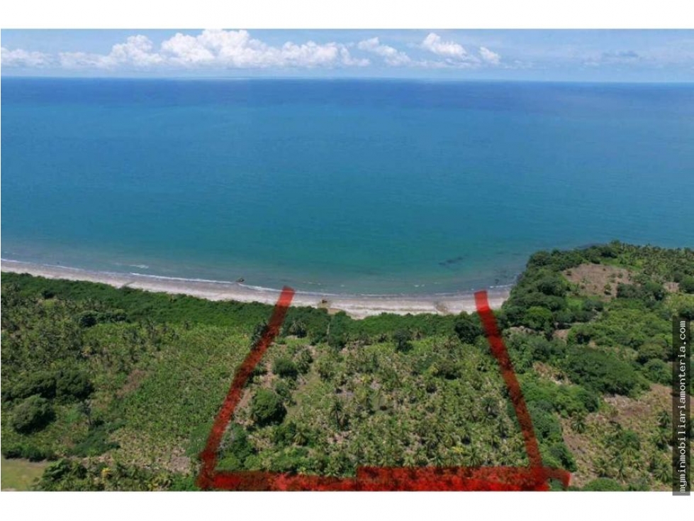 VENDO FINCA FRENTE AL MAR UBICADA EN PUERTO ESCONDIDO CÓRDOBA - 1
