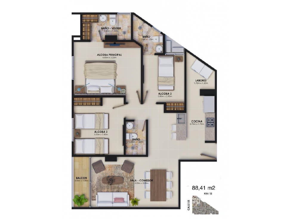 VENDO APARTAMENTO EN CONSTRUCCION EDIFICIO MUMBAY MONTERIA — foto 3