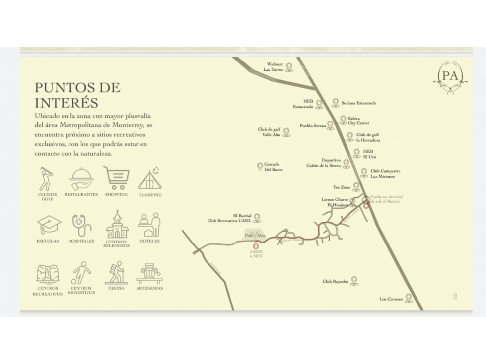 Terrenos en Venta en Carretera Nacional en el Barrial - 1