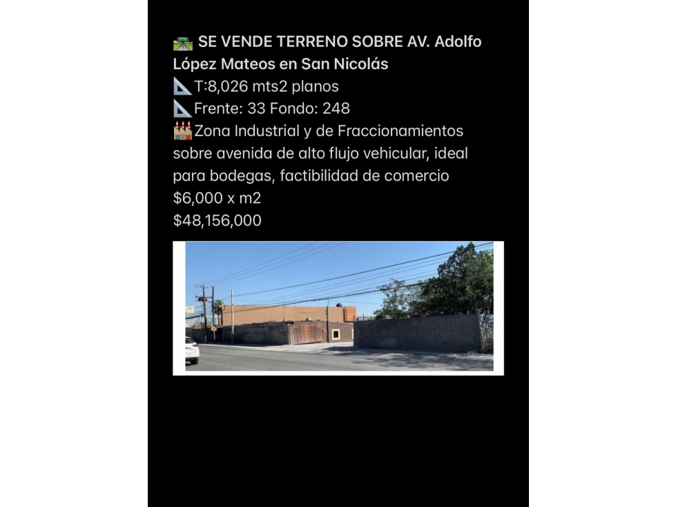 Terreno Av Lopez Mateos - 2