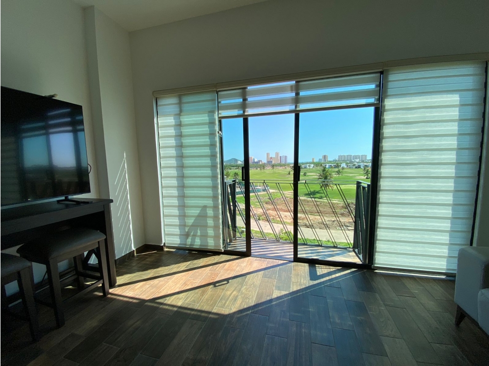 DEPARTAMENTO 2 REC SEMI AMUEBLADO VISTA CAMPO DE GOLF MARINA MAZATLAN — foto 2