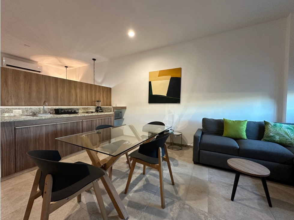 DEPARTAMENTO TIPO LOFT AMUEBLADO CON ALBERCA CERCA DE PLAYA — foto 4