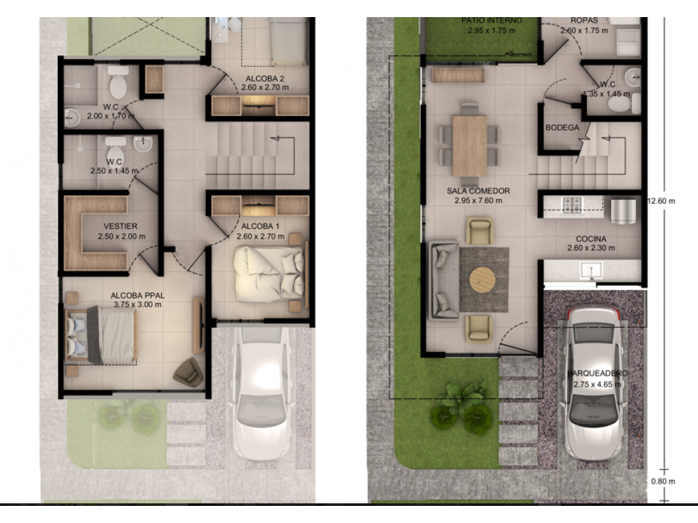 Venta de Casa Nueva en Conjunto Cerrado, la Tebaida Quindio — foto 3
