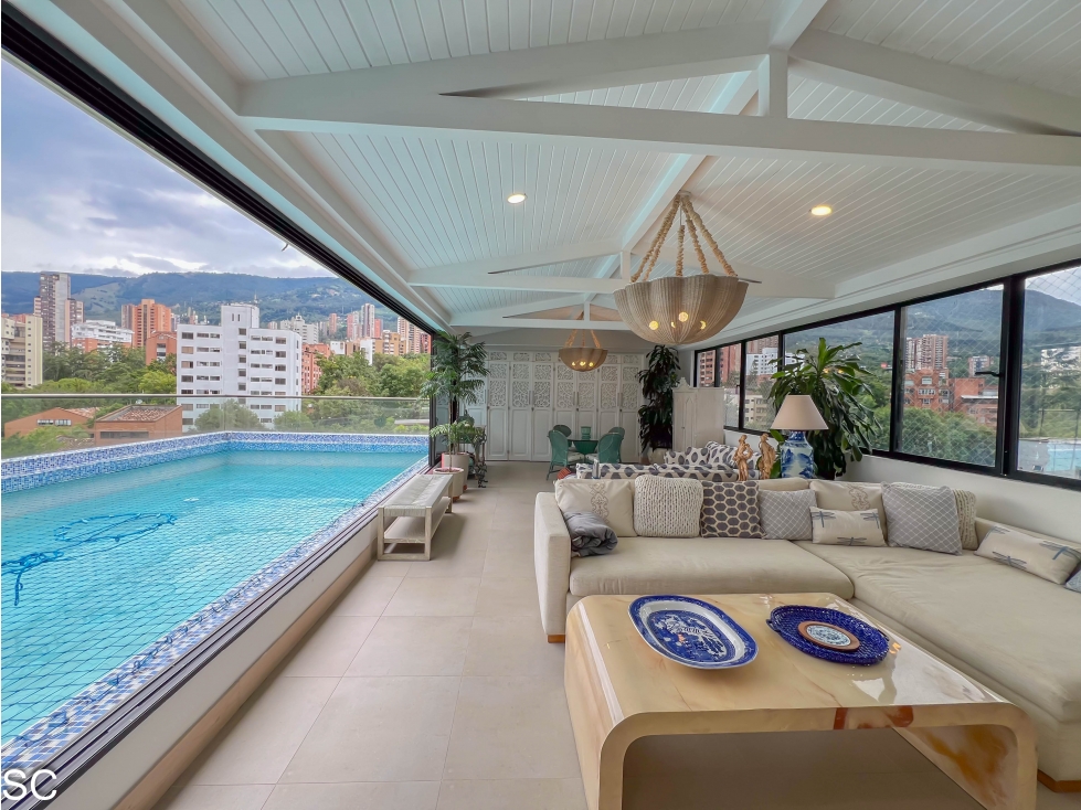 INCREIBLE PENTHOUSE DE 826M2 CON PISCINA 5 HABITACIONES EN EL POBLADO — foto 4