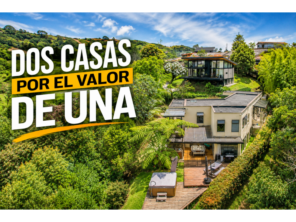 2 CASAS POR EL PRECIO DE UNA, Guarne 4km al AER, RENTA 6.000.000