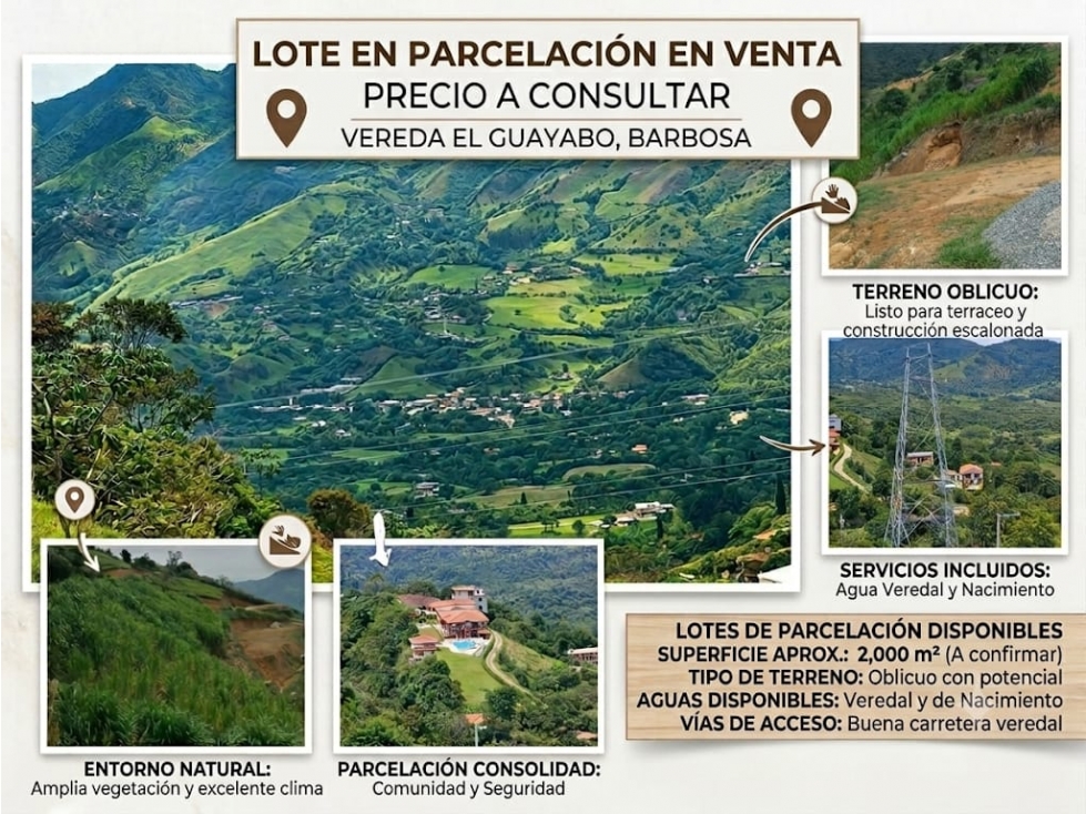 VENTA LOTE EN PARCELACIÓN VEREDA EL GUAYABO, BARBOSA — foto 4