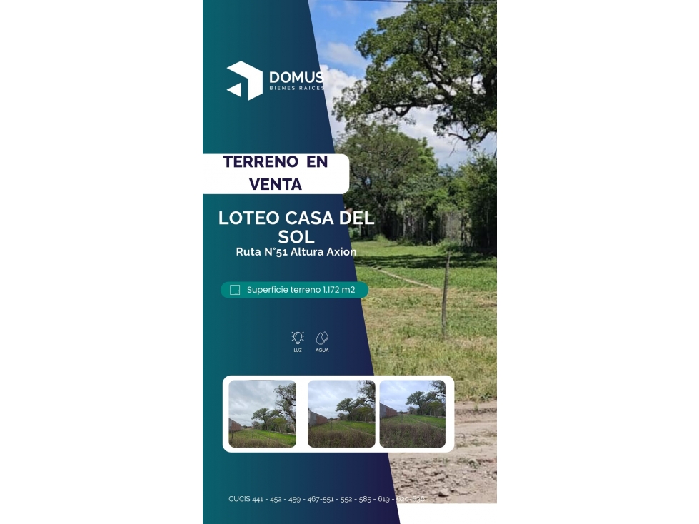 VENTA TERRENO LOTEO CASA DEL SOL - 1