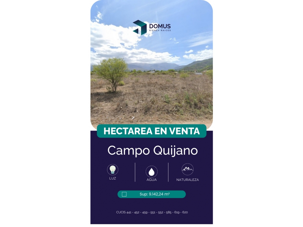 VENTA TERRENO CAMPO QUIJANO - 3