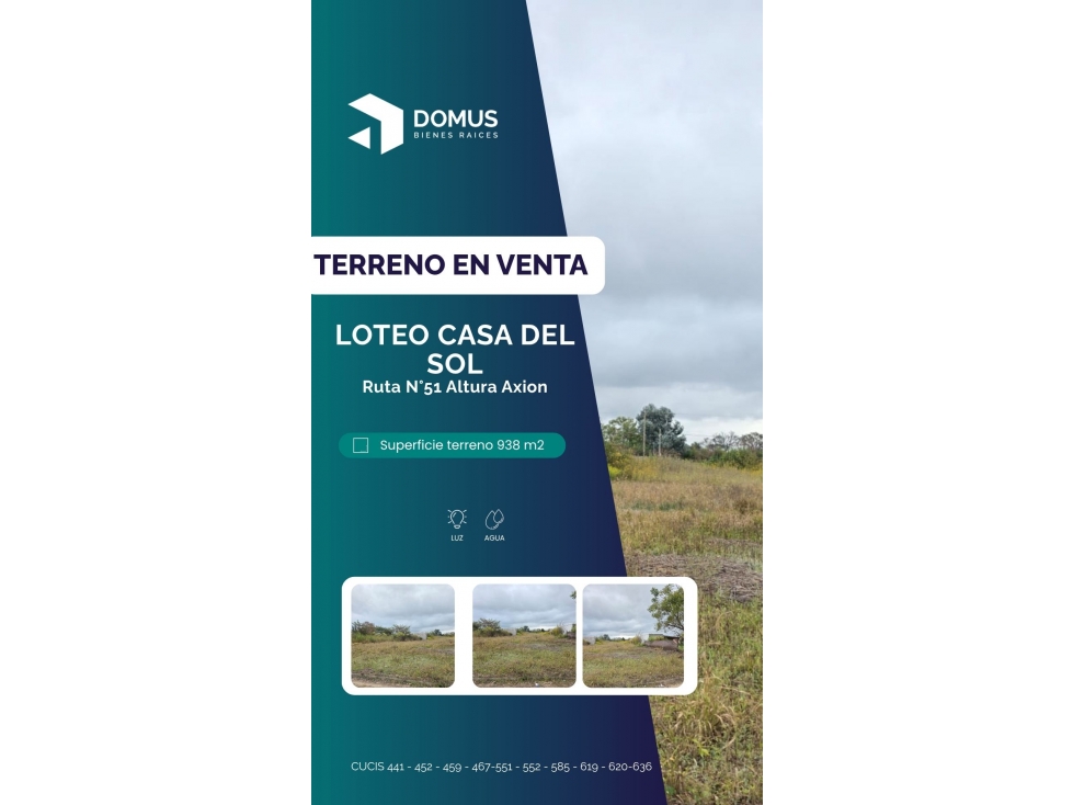 VENTA TERRENO LOTEO CASA DEL SOL - 1