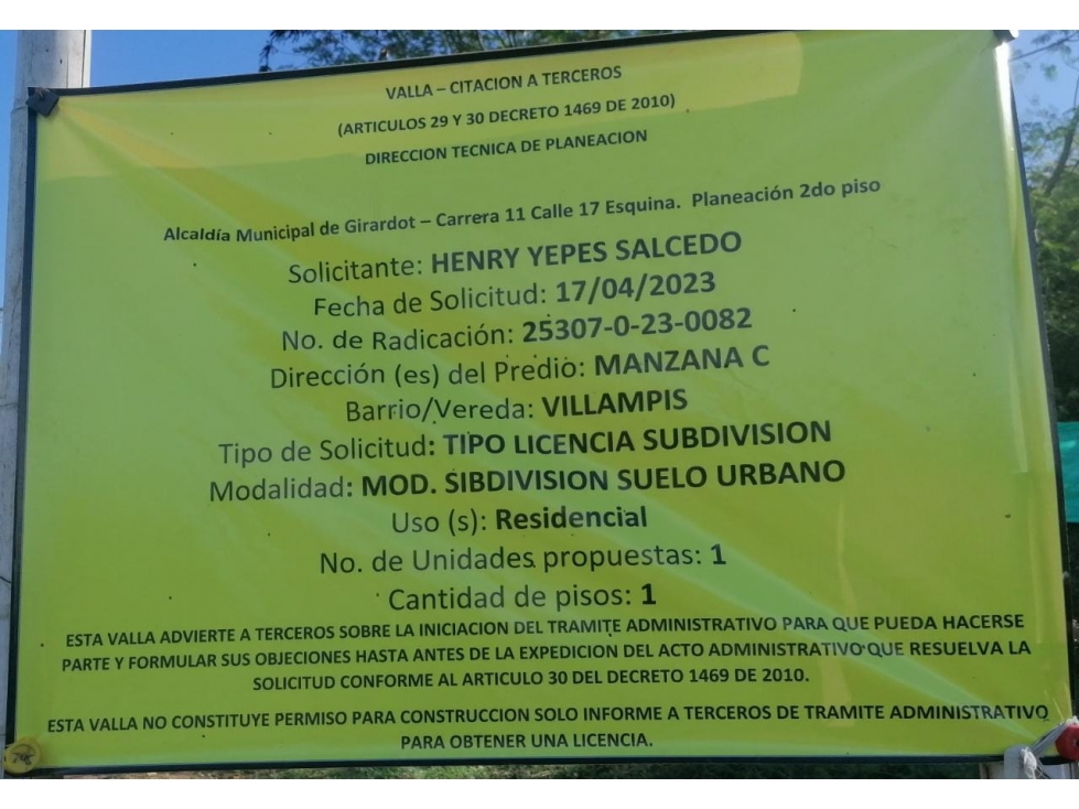 VENDO LOTES URBANOS DE 72 M2 POR EL ESTADIIO DE GIRARDOT CUNDINAMARCA - 3