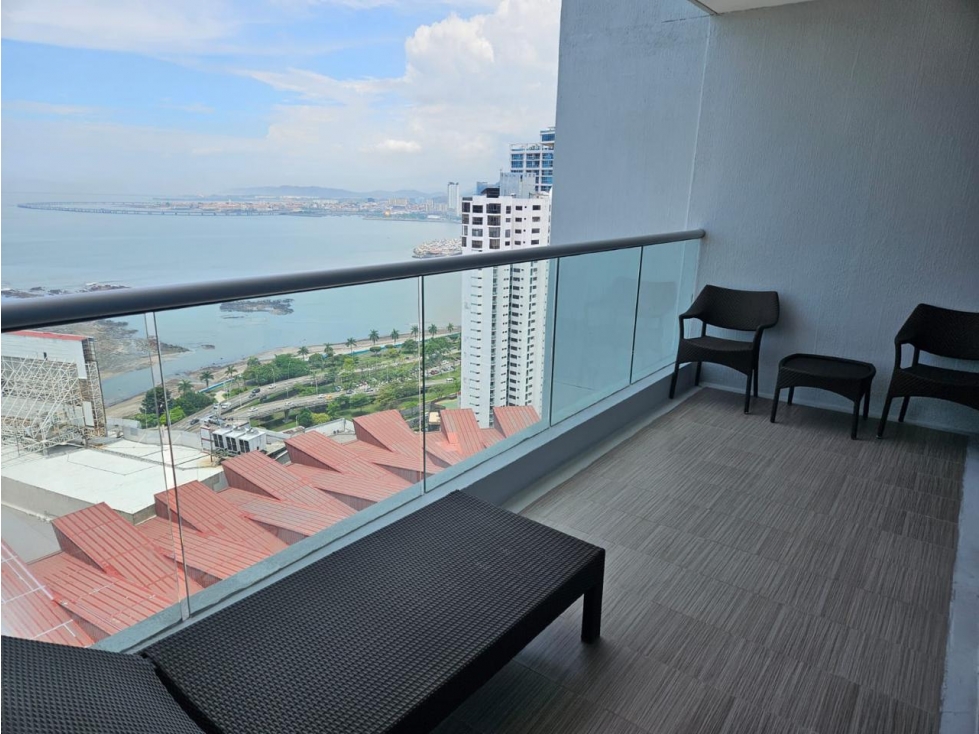 ALQUILO APARTAMENTO EN AVE. BALBOA VISTA AL MAR