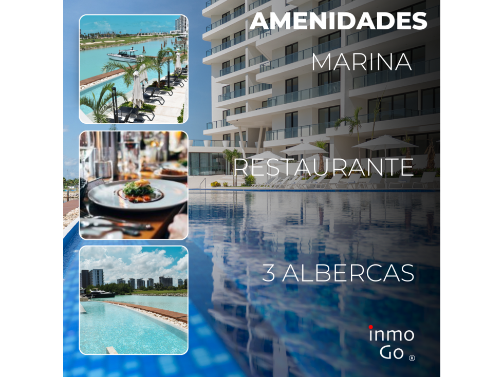 Departamento de Lujo Puerto Cancun, 23.8 MDP 3 Recamaras — foto 5