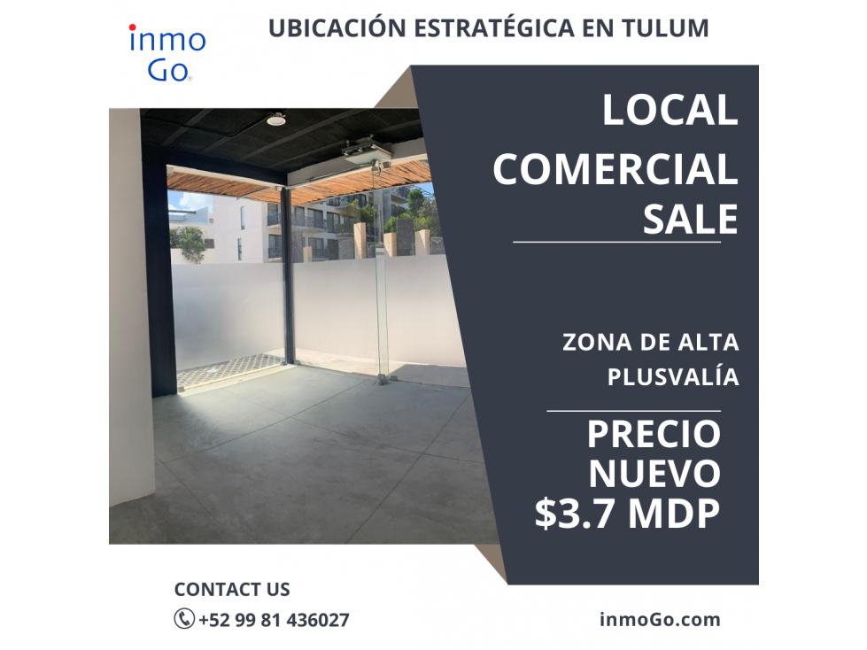 Venta Local comercial Tulum $3.7MDP 23.52 m2 - 4