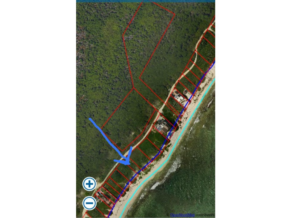 Venta-Terreno Pto Morelos 2a linea de playa - 6,400 m2 / 960,000 USD - 4