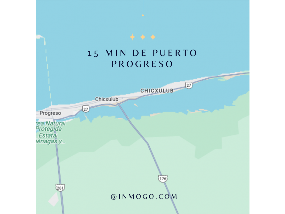 Terreno en venta Yucatan Chicxulub, 300m de la playa $31.2MDP - 1