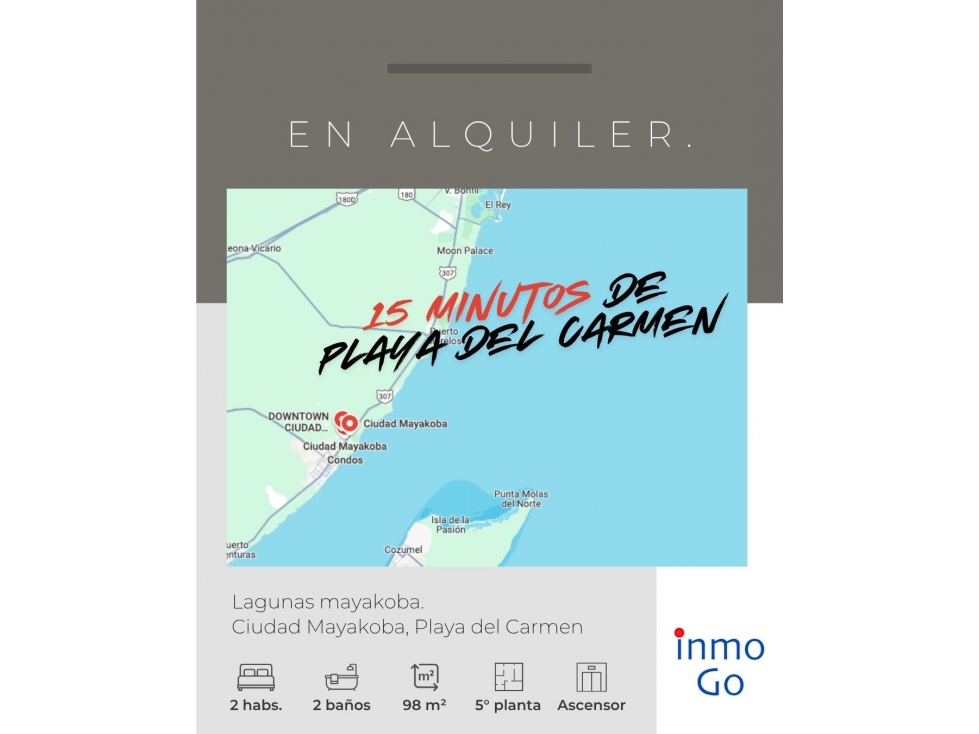 Departamento en Renta Playa del Carmen Mayakoba $23,000 Amueblado — foto 3