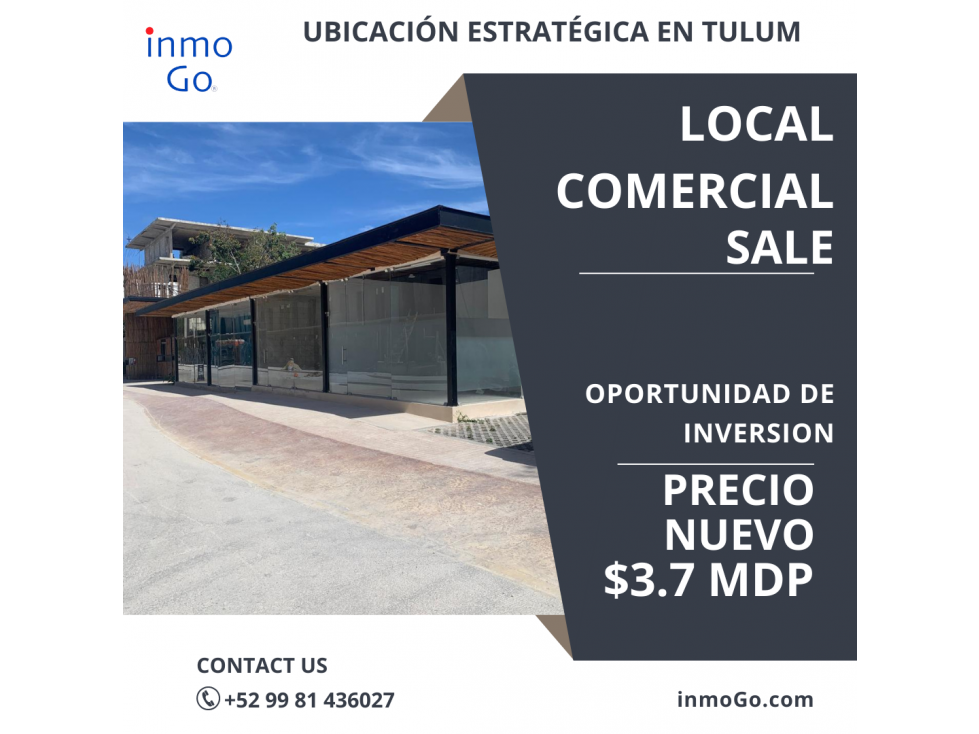 Venta Local comercial Tulum $3.7MDP 23.52 m2 - 6