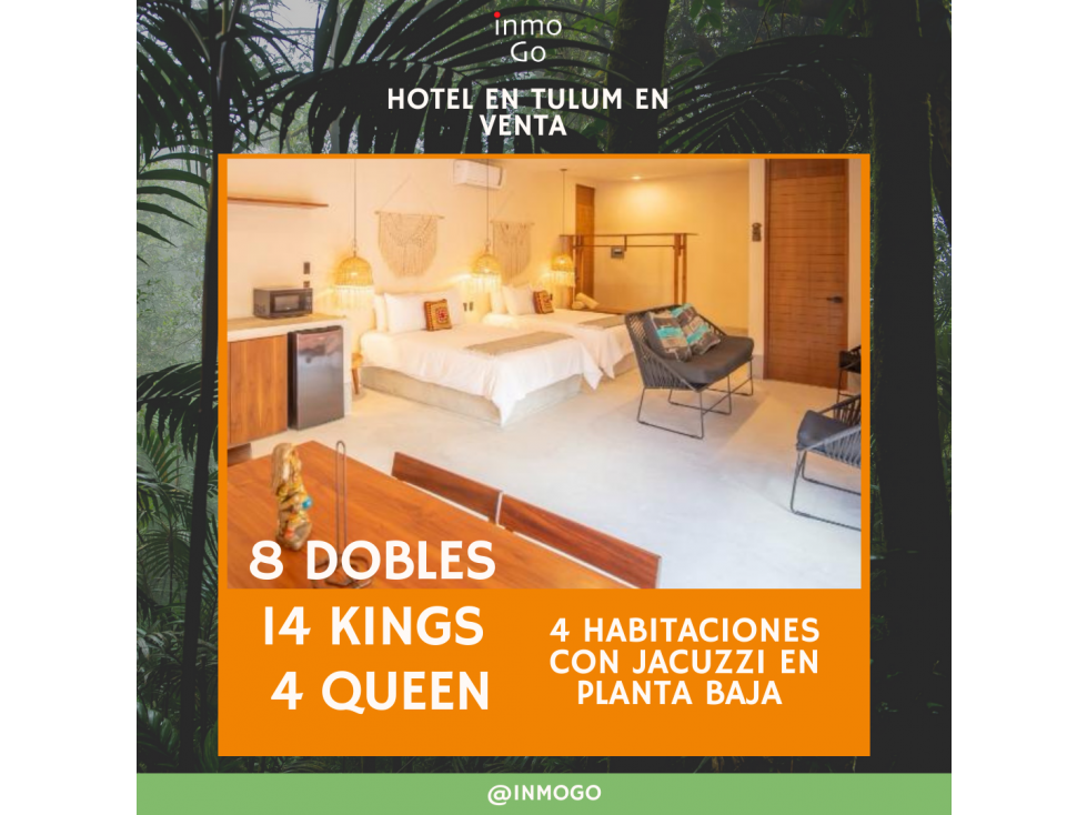 Hotel Boutique Venta Tulum $25MDP 26 Suites - 2