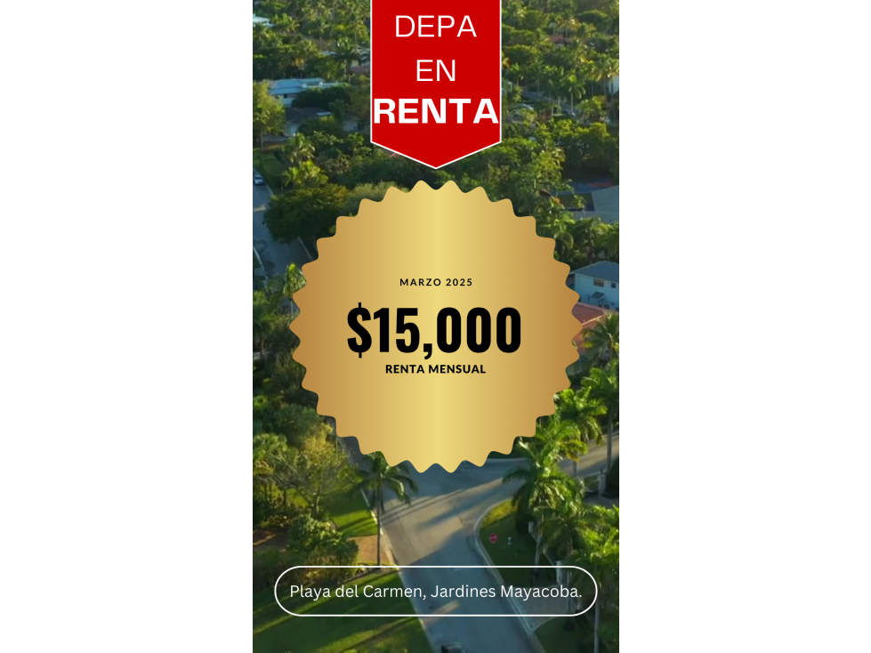 Renta Departamento Amueblado Mayakoba $15mil Playa del Carmen — foto 2