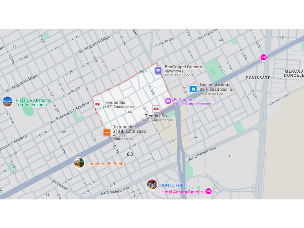 Venta Terreno Centro de Cancun, SM 66, $1.070 MDP, 300M2 - 2