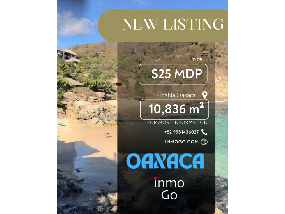 Venta Terreno Oaxaca en Bahía acceso a playa $25 MDP 10 mil m² - 2