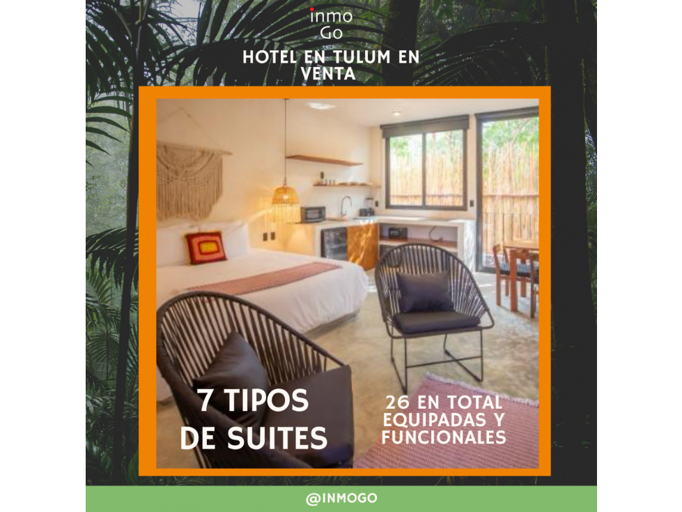 Hotel Boutique Venta Tulum $25MDP 26 Suites - 6