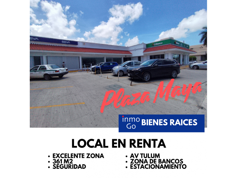 Renta Local Comercial Cancún, Av Tulum Sm 20 $127 mil + IVA - 5