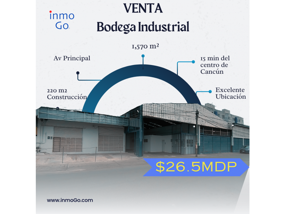 Bodega Industrial, Reg 101 Av, Puerto Juarez $26.5MDP - 1