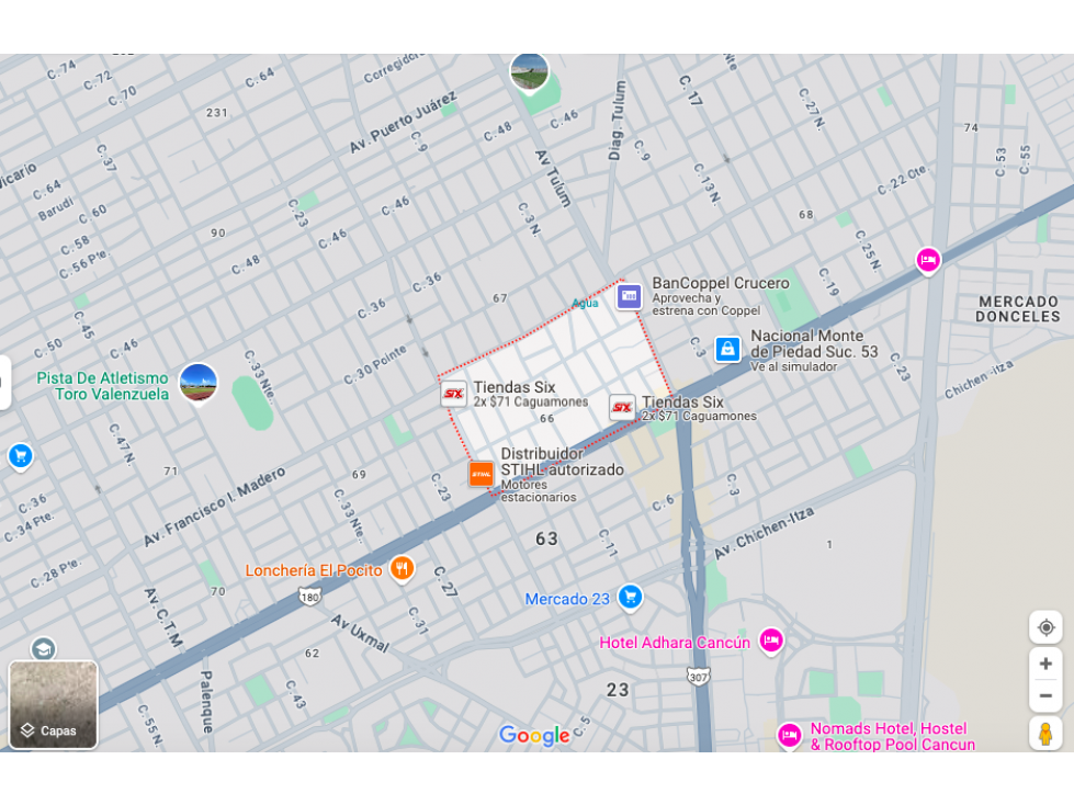 Venta Terreno Centro de Cancun, SM 66, $1.070 MDP, 300M2 - 3