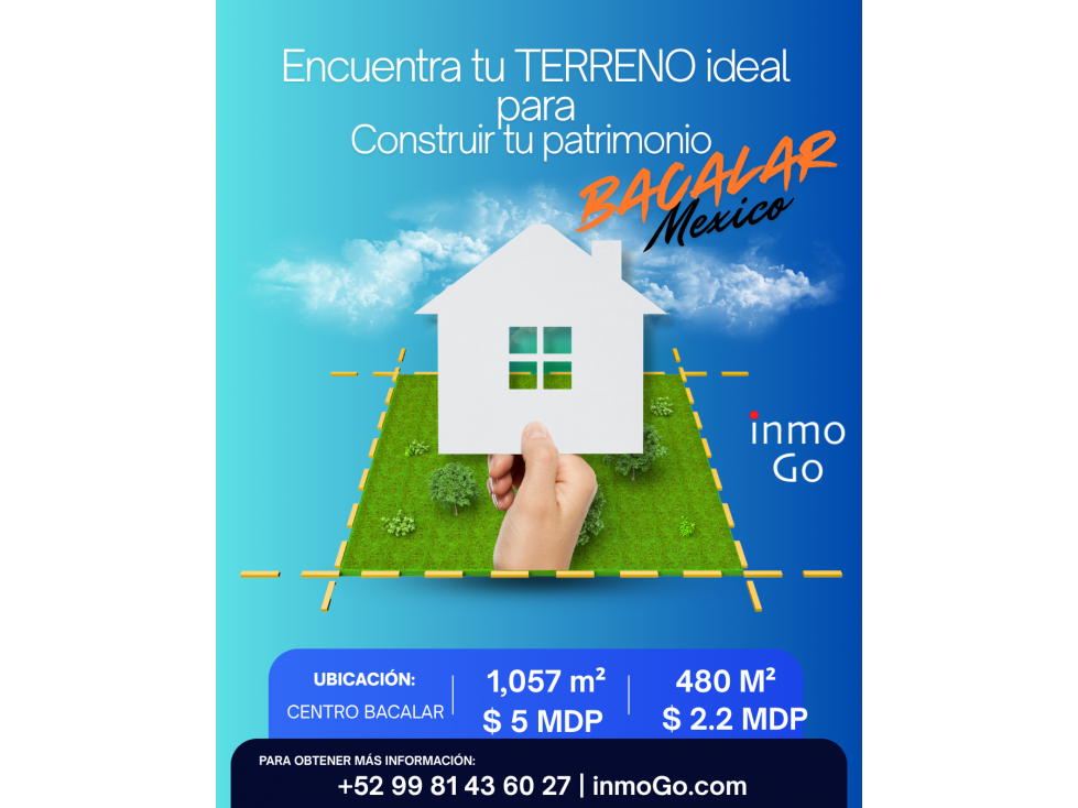Venta Terreno Bacalar 1,057 m2 $5 MDP - 1