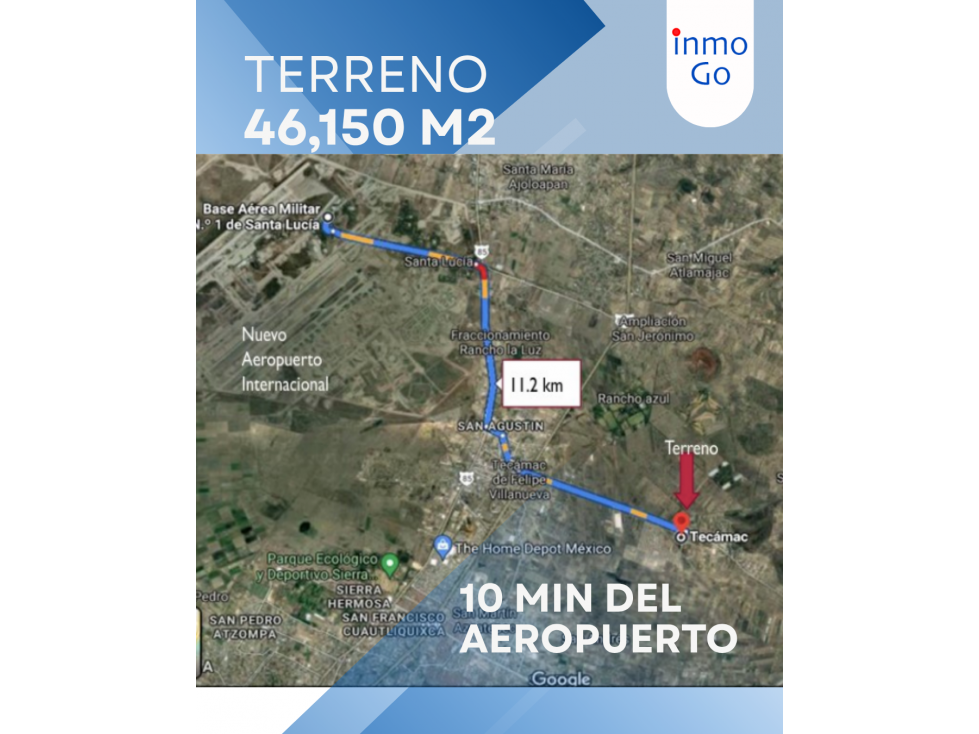 Terreno 4.6 ha, $1,350 m2, Tecamac - 4