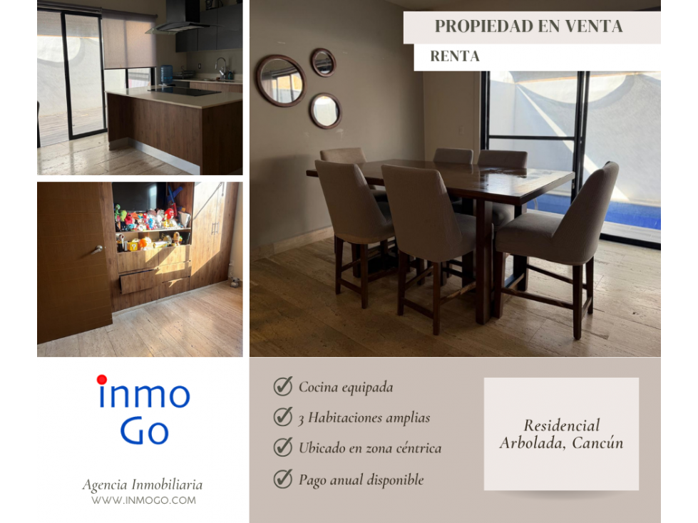 Casa en Venta / Renta Arbolada Cancun — foto 2