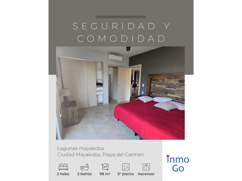 Departamento en Renta Playa del Carmen Mayakoba $23,000 Amueblado — foto 5